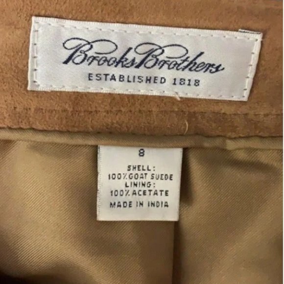 Brooks Brothers Vintage Tan Suede Pants - Picture 3 of 3